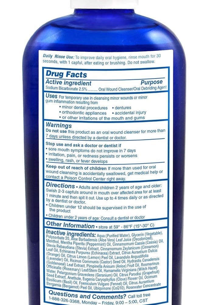 Eco-Dent Ultimate Essential MouthCare Daily Rinse, Spicy-Cool Cinnamon, 8 fl oz (Pack of 2) - Image 2